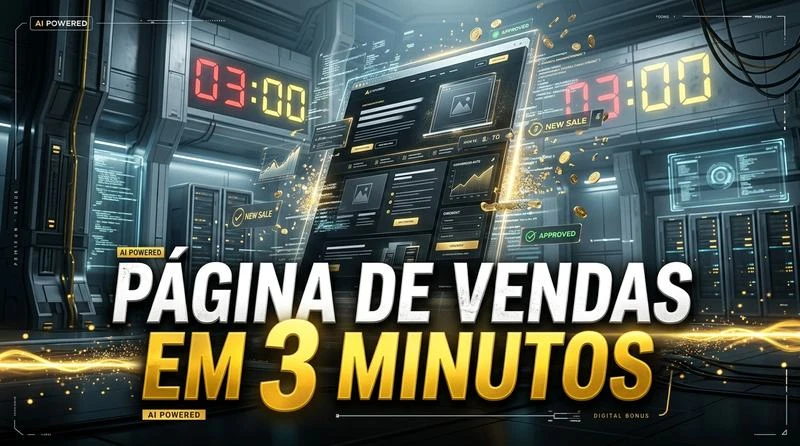 Página de vendas em 3 minutos