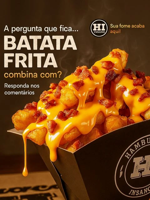 Anúncio criado com o Robô do Futuro: Batata frita