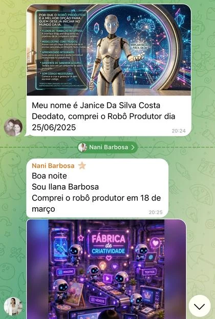 Depoimentos de alunas
